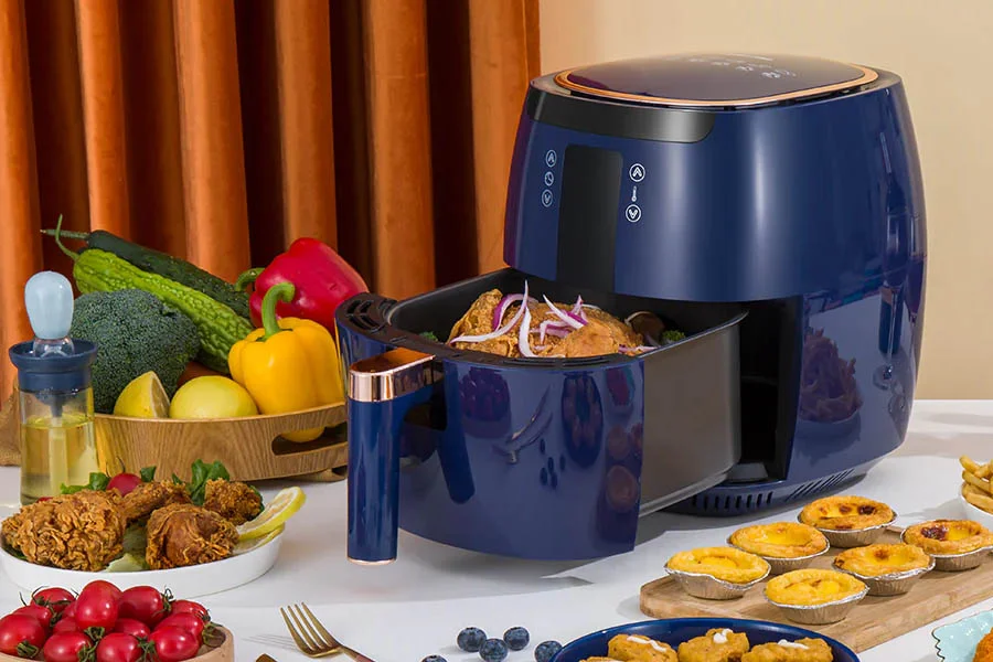 cooking a burger in air fryer