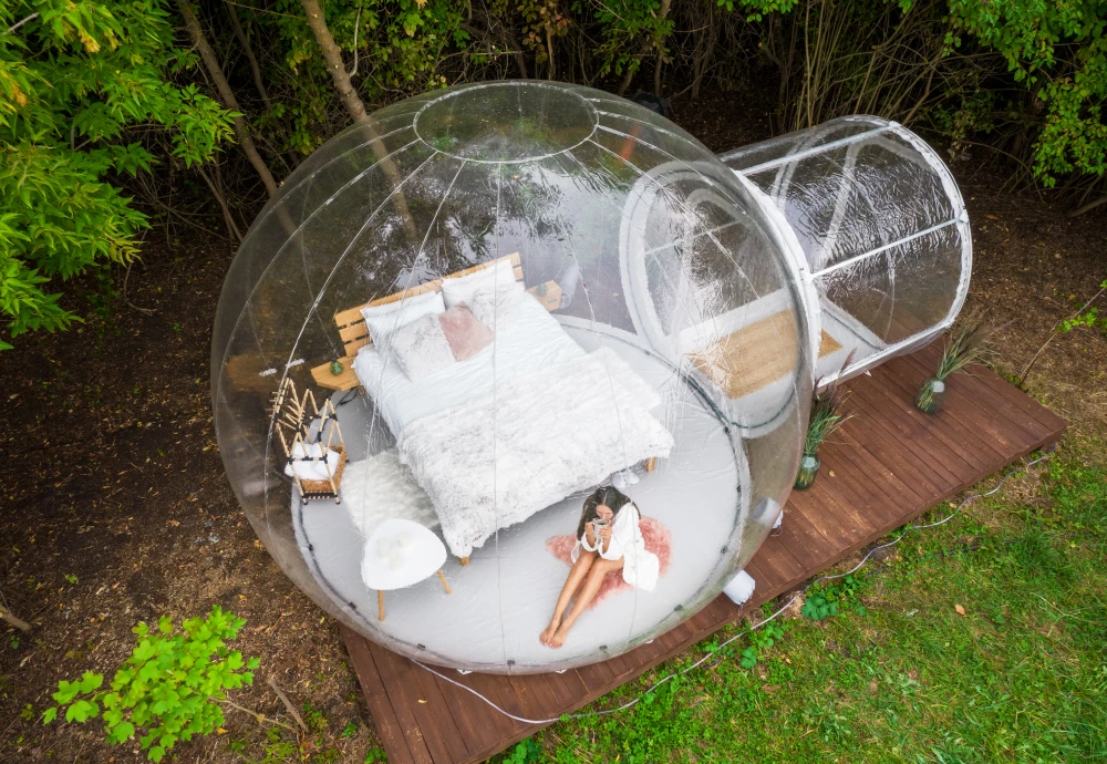 buying an inflatable bubble tent